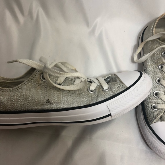 Silver glitter converse - Picture 3 of 7